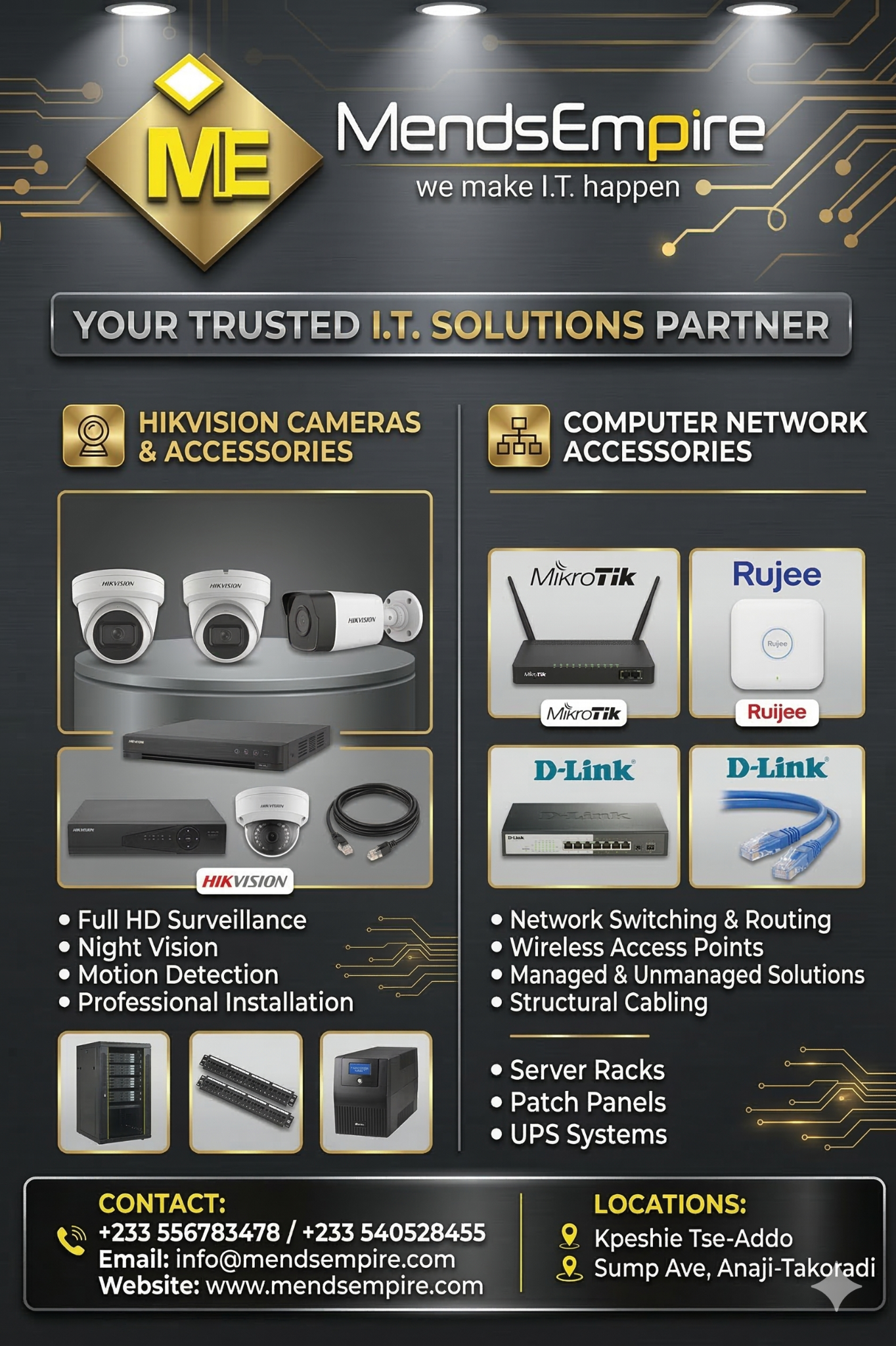 Mends Empire IT solutions flyer